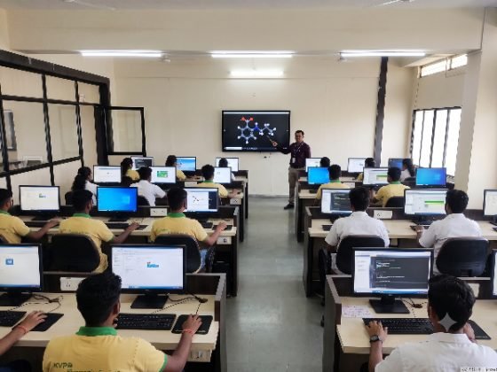 Students working in the computer laboratory