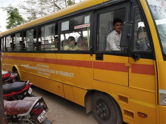 College bus providing travelling facility
