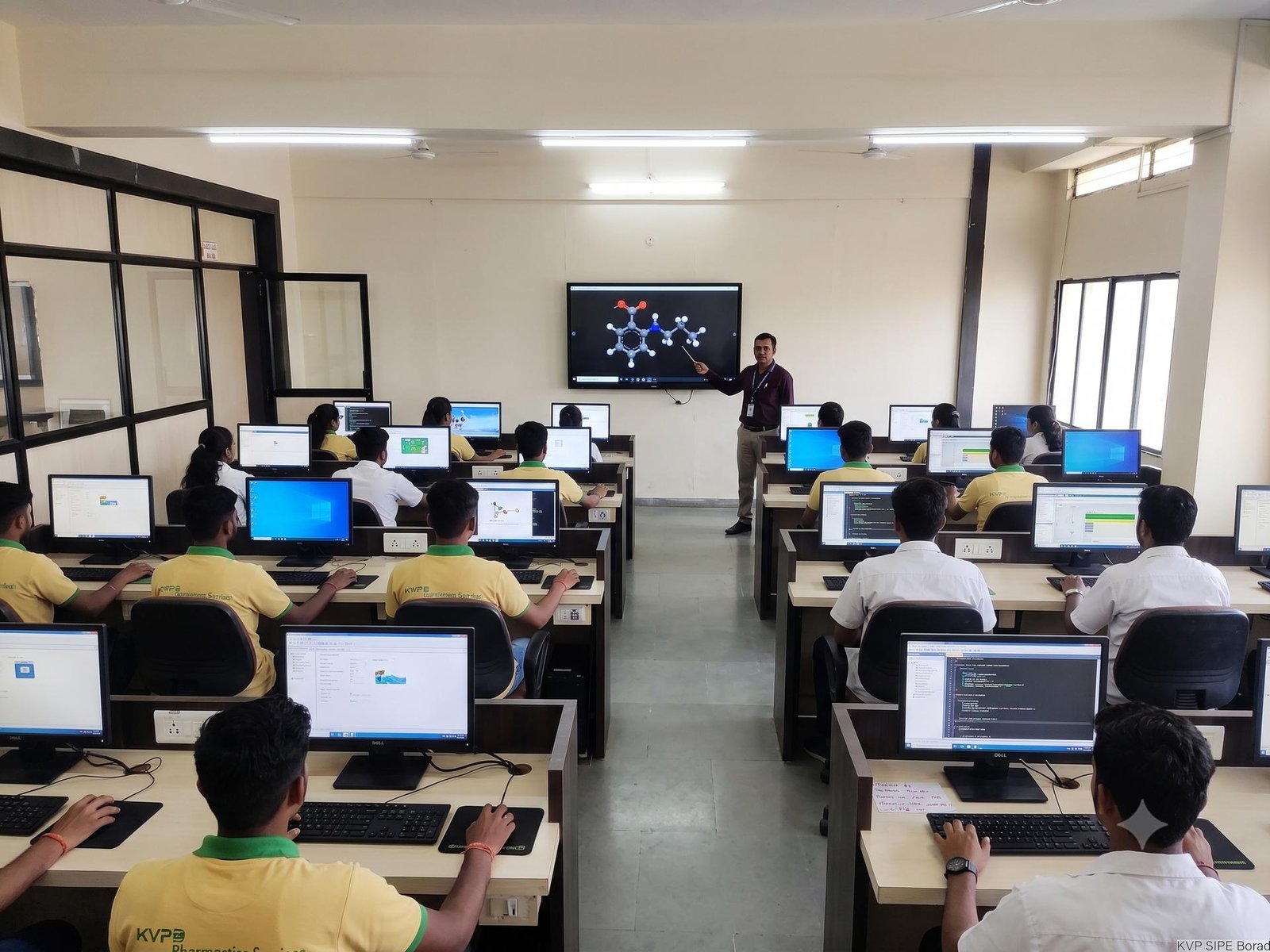 Students in the computer laboratory